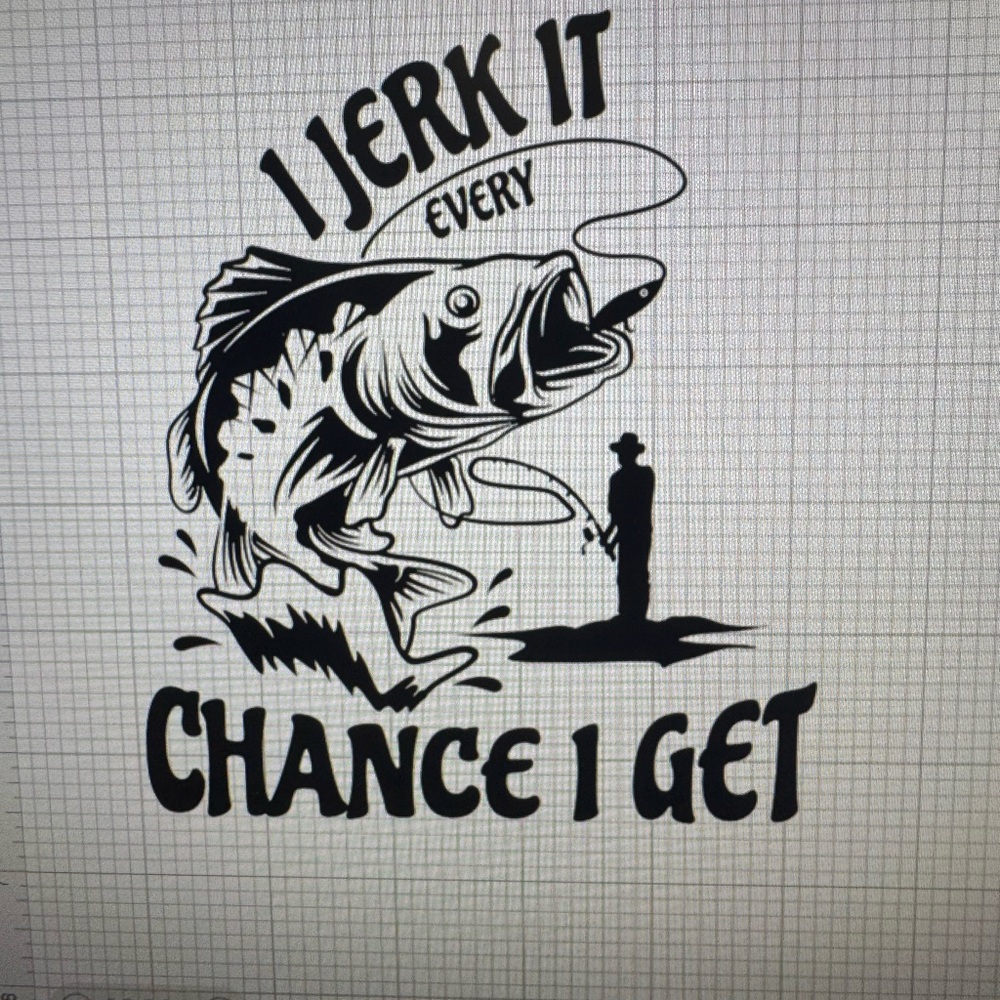 Fishing Humor decal 6”